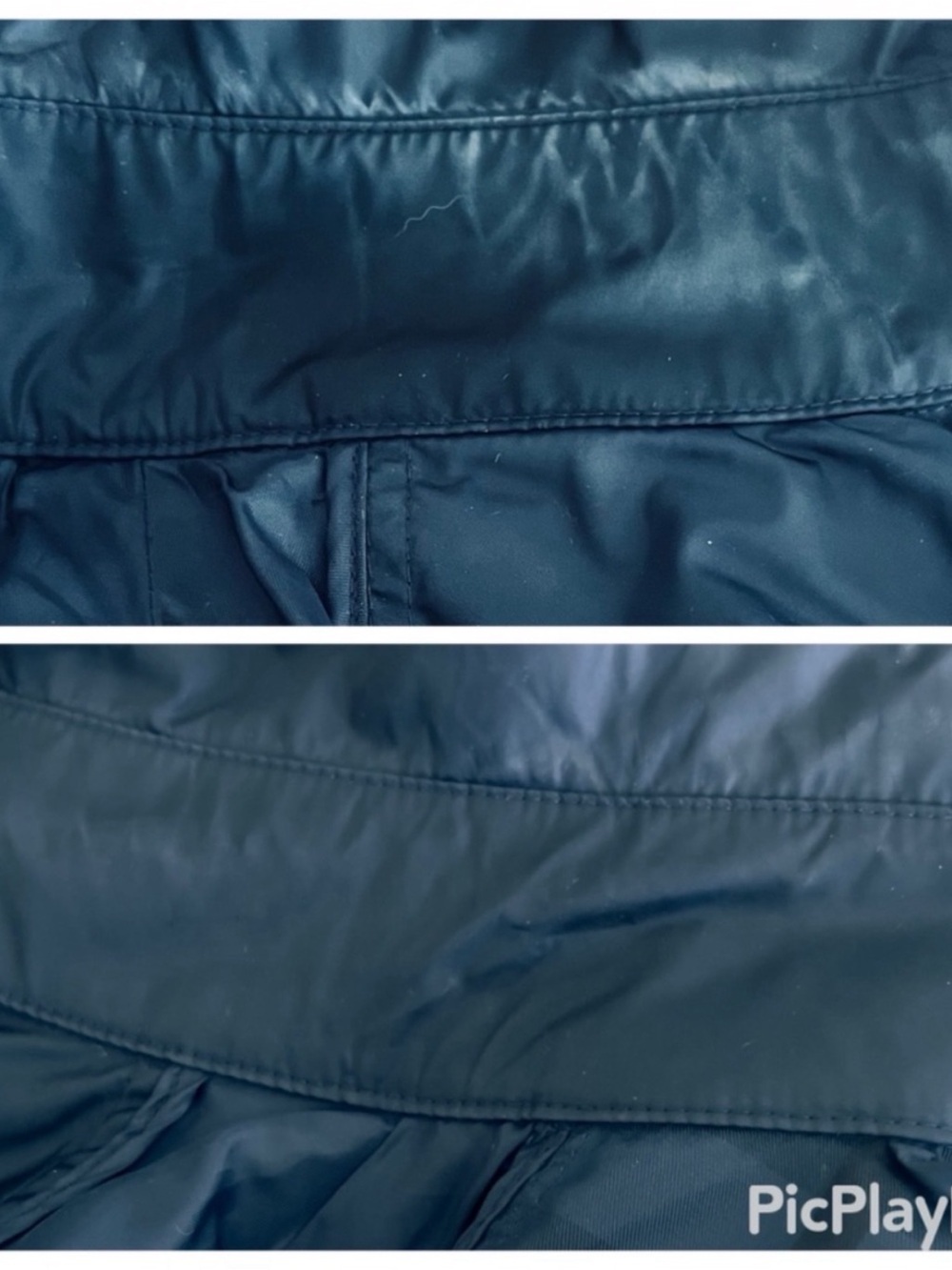 Burberry Classic Double Breasted Trench Raincoat Iconic Navy Polyamide SZ 4 - Picture 14 of 14